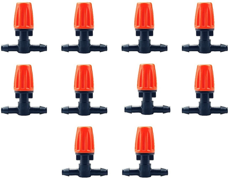 RAJry 10 Pcs. Micro Spray Sprinklers Orange Adjustable Irrigation Sprinkler Nozzle Greenhouse, Agriculture, Lawn, Garden, Sprinkler Irrigation