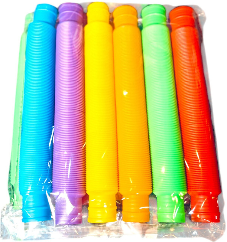 Chaknak Sensory Toys Fidget Pop Toys Pipe Sensory Tools Fine Motor(Multicolor)