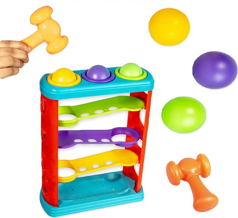 Nafhotoz hammer ball toy for kids(Multicolor)