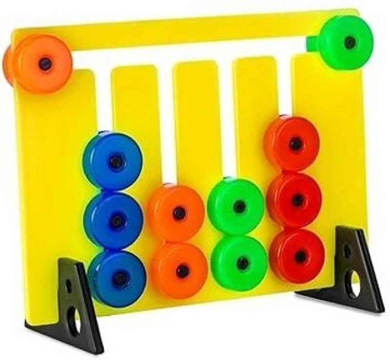 AMB LEARNING COLOR AND PATTERN MATCHING SLIDE PUZZLE GAME(Yellow)
