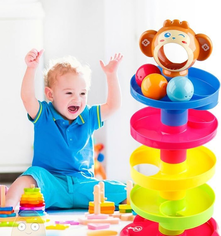 Nafhotoz ROLL BOLL TOY,STACKING TOY(Multicolor)
