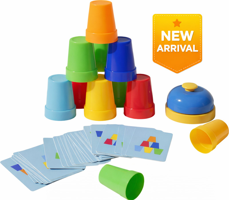 CountryLink Interactive Stacking Cups Game for Kids and Family(Multicolor)