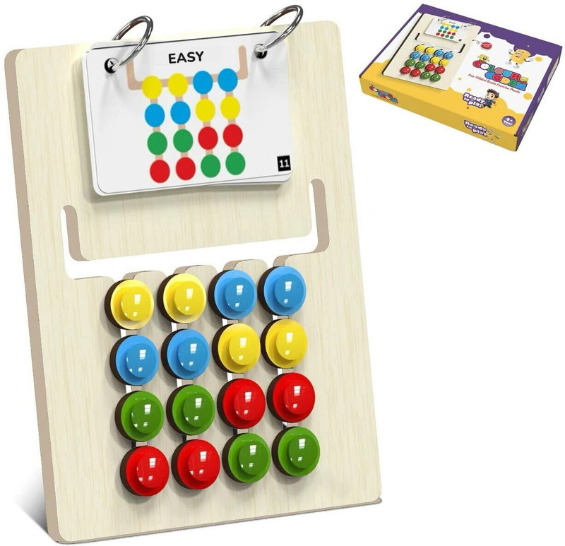 Raindrops Colour & Pattern Matching Learning Toys for Kids 4+| Color Coder Brain Exercise(Multicolor)