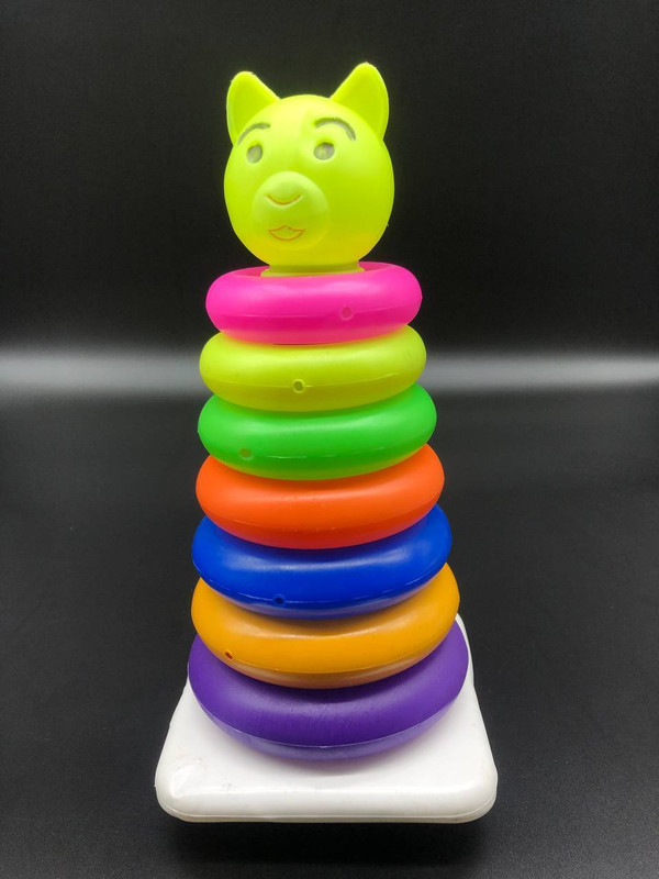 VRUX teddy bear stacking Pack of 7 rings for toddlers(Multicolor)