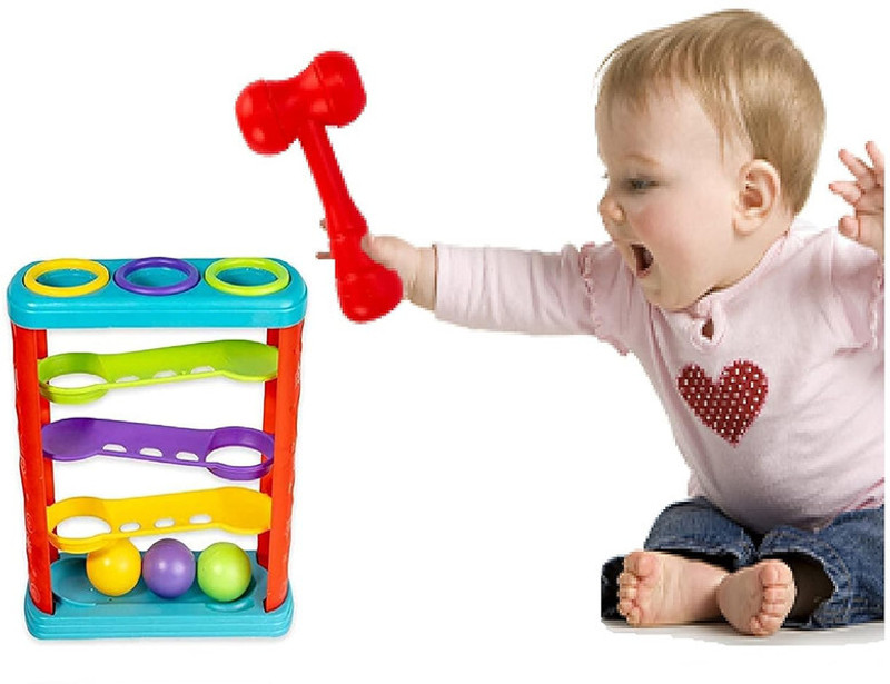 BHVMEY Pound a ball Hammering toy for toddlers(Multicolor)