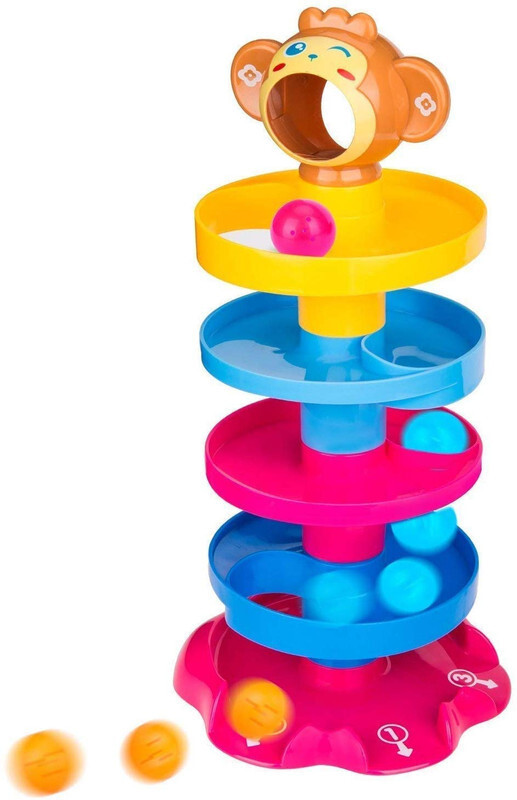 Nafhotoz Plastic Roll and Swirl Ball(Multicolor)
