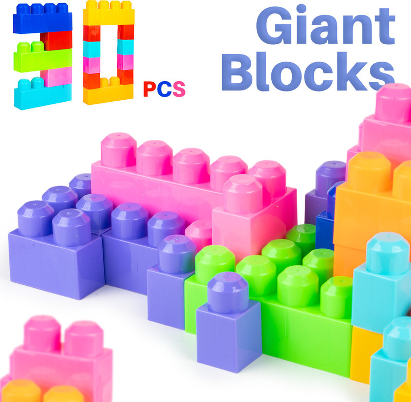 Ratnas Giant Block 30pcs Preschool Building Block Set (1739)(Multicolor)