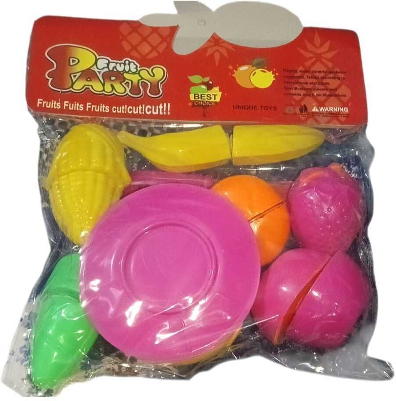 PP SONS Kids Pretend Play Fruit & Kitchen Toy Set(Multicolor)