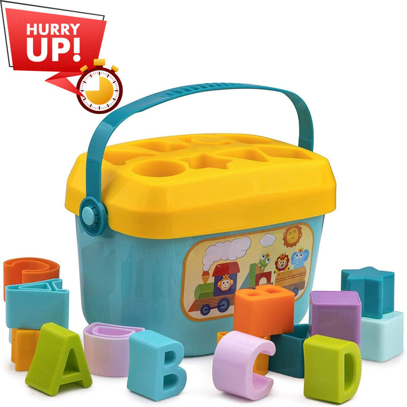 Toy Arena Baby's First Block 16 Alphabet & Blocks Toys Kids & Baby Girl-Boy(Multicolor)