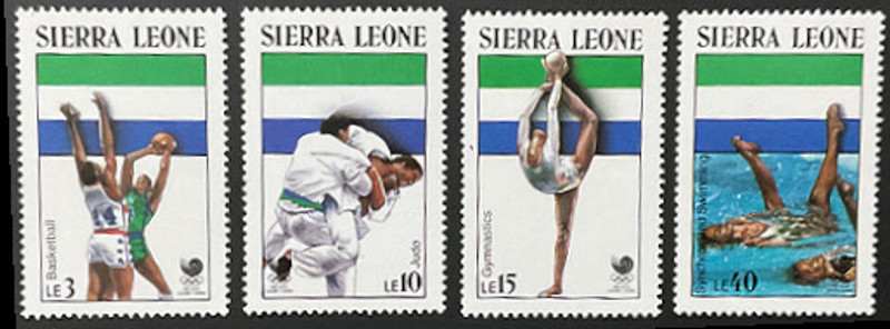 LeoStampsCoins 1988-sierra-leone-olympics-4v-mint Stamps(4 Stamps)
