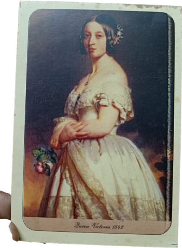 RB COINS Queen Elizabeth 1920 Vintage (2) post Card 13×9 Size Rare Collection Stamps(2 Stamps)