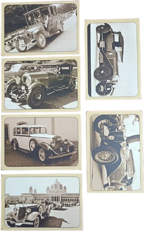 RLS Vintage Cars (12) Different types postcard 13×9 Best Collection Stamps(12 Stamps)
