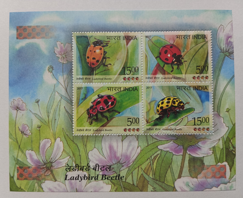 VJS 2017 - Ladybird Beetle Miniature Sheet (4 Stamps) Stamps(4 Stamps)