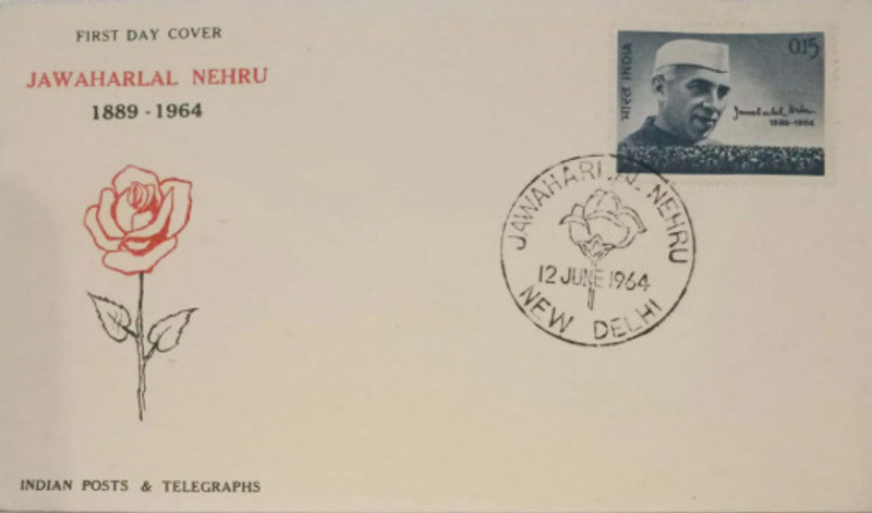 Hop n Shop First day Cover (FDC) Jawaharlal Nehru 1889-1964 for Philately Collectors Stamps(1 Stamps)