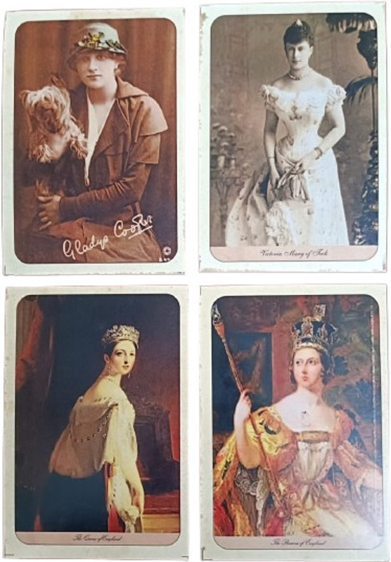 RB COINS Queen Victoria (1819-1901) Nqueen 1837-1901 & 1838 By Thomas Sully (4) Postcard Stamps(4 Stamps)