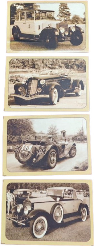 RLS Rare Type Vintage 4 Postcard Size 13×9 Rare Collection Stamps(4 Stamps)