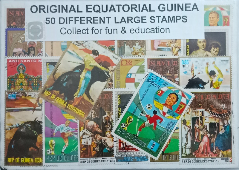 Hop n Shop Equatorial Guinea Different Stamps(50 Stamps)
