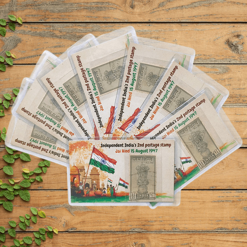 Special Minds Store India 2nd Independence Stamp 1947, Jai Hind Edition 1½ Annas Genuine Postage Stamps(1 Stamps)