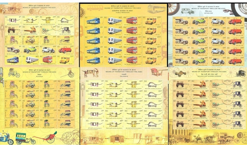 BRTC 2017 Means of Transport Through The Ages Complete Set of 6 MNH Sheet Stamp Page Sheet(120 Stamps)