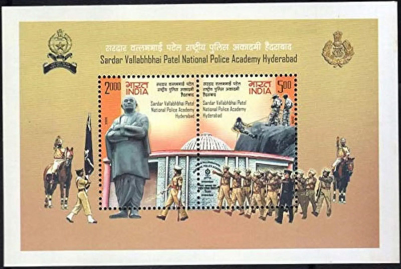 Hop n Shop India 2008 Miniature Stamp Sheet – Sardar Patel Police Academy MNH Collectible Stamps(1 Stamps)
