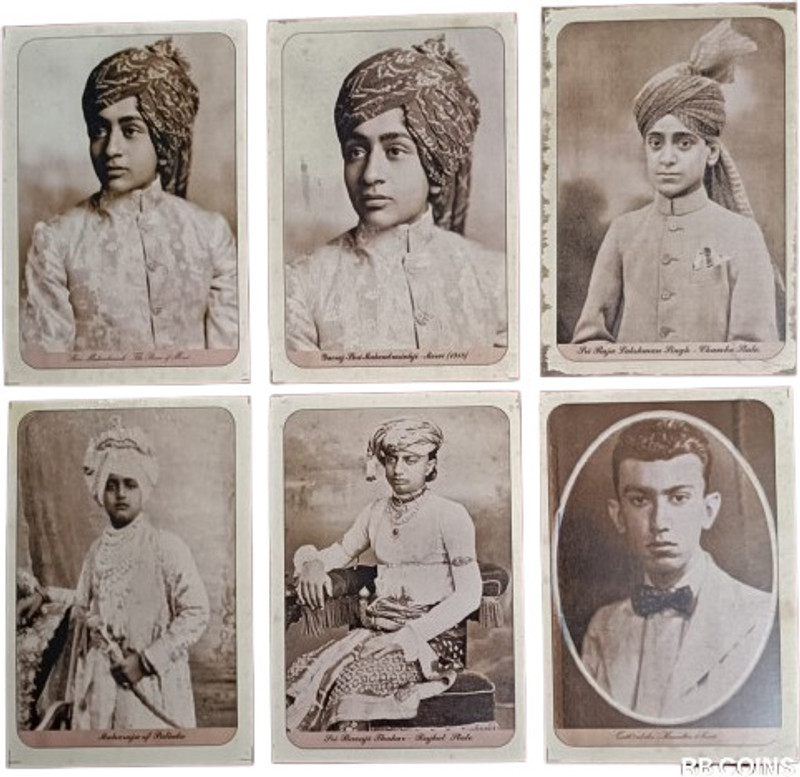 RB COINS Rare Old Children Vintage (6) postcard of Jai Singh Prabhakar Stamps(6 Stamps)