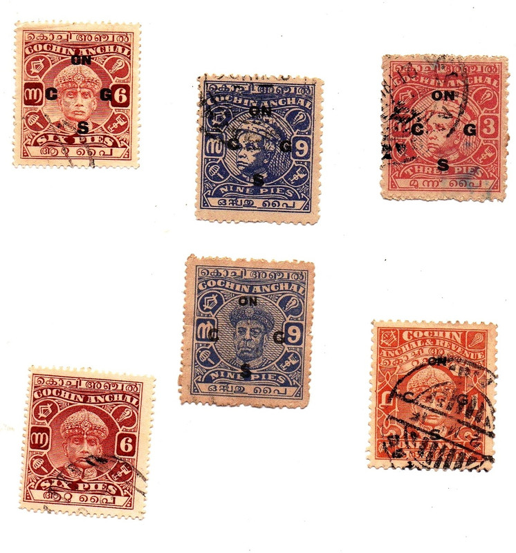 GOLD MINT Pre 1947 Princely states Old Antique Hyderabad stamps set of 10 Different Lot Stamps(10 Stamps)