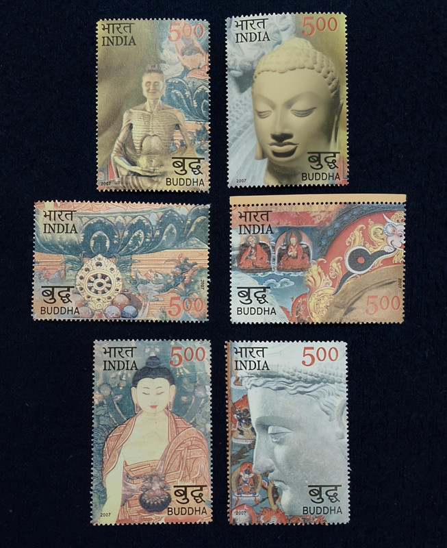 SUPER ANTIQUES GALLERY Rare Mahatma Budh 6 Stamps set In Top Grade Stamps(6 Stamps)