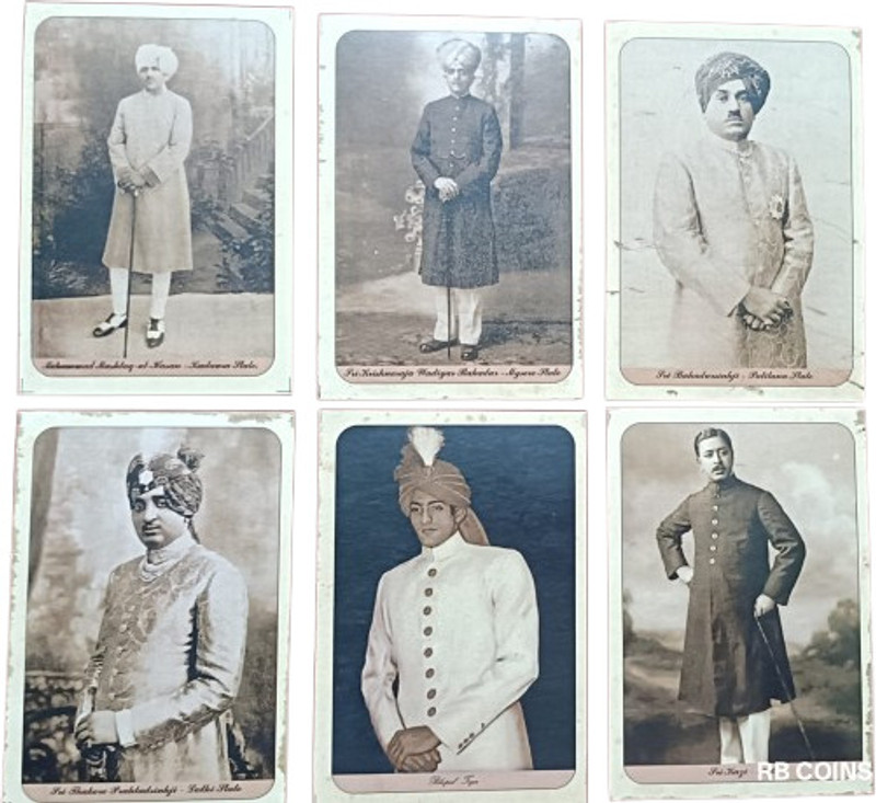 RB COINS Indian Vintage (6) postcard Very Rare Collection Stamps(6 Stamps)