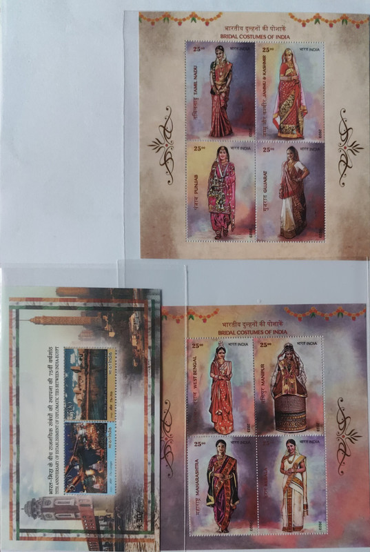 Shobhaphila Miniature Year Pack Stamps 2007 (11 Nos.) Stamp Album(11 Stamps)