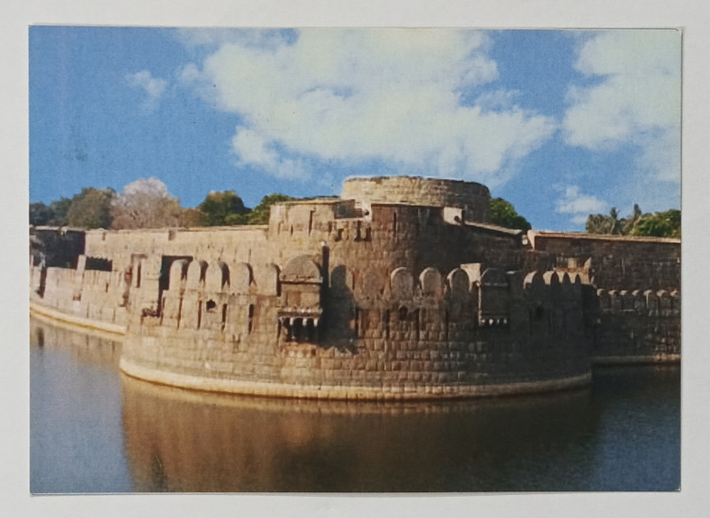 VJS 2017 - RARE Permanent Pictorial Cancellation Postcard - VELLORE Fort with Moat Stamps(1 Stamps)