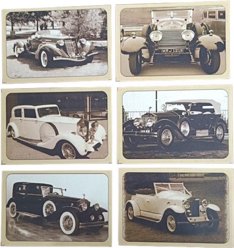 RLS Extramlly Rare Rolls Royce Cars 1930 Postcard (6) Rare Rare Stamps(6 Stamps)