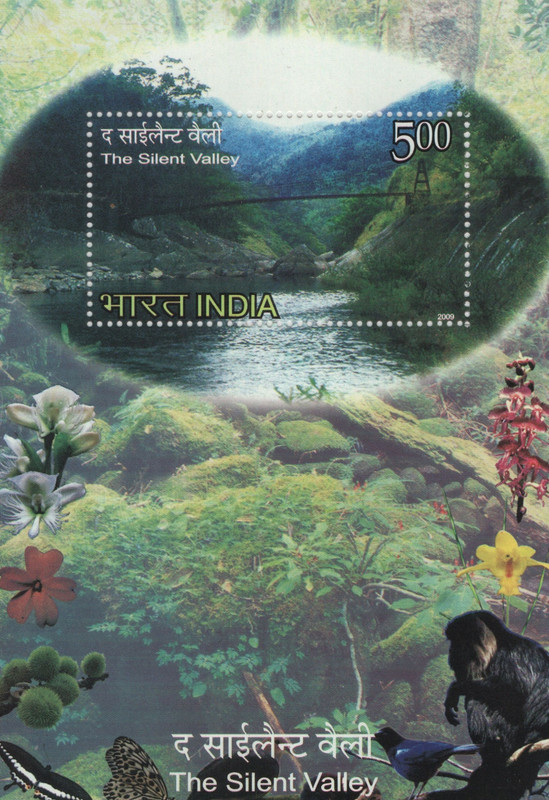 Shobhaphila The Silent Valley Miniature Sheet(15th Nov 2009) Stamp Page Sheet(1 Stamps)