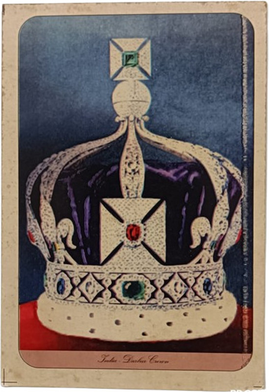 RB COINS The Imperial Crown of India- Durbar Crown Old Picture Postcard Stamps(1 Stamps)