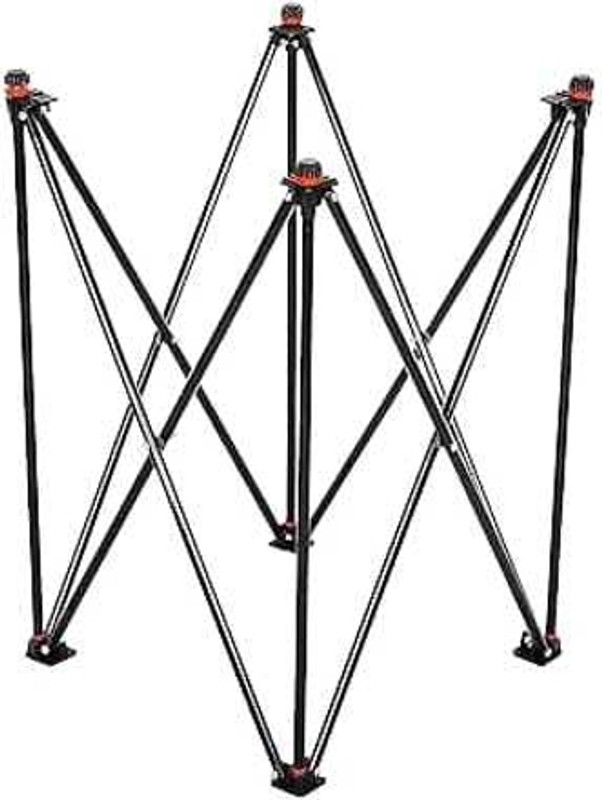 Hyper Foldable Height Adjustable Carrom Board Stand Black Carrom Stand(Steel)