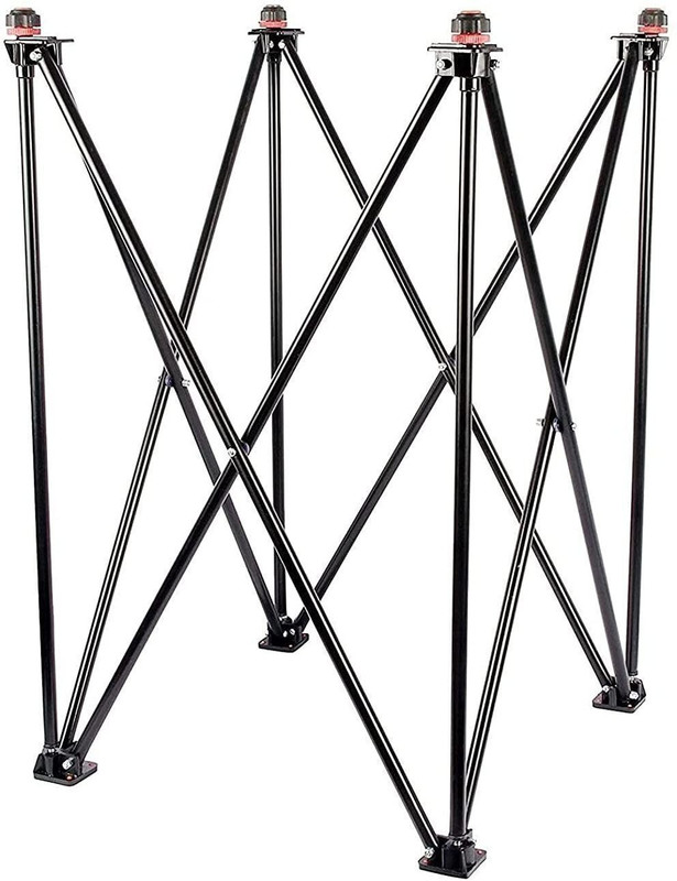 PRSSPORTS Foldable Height Adjustable Carrom Carrom Stand(Steel, Black)