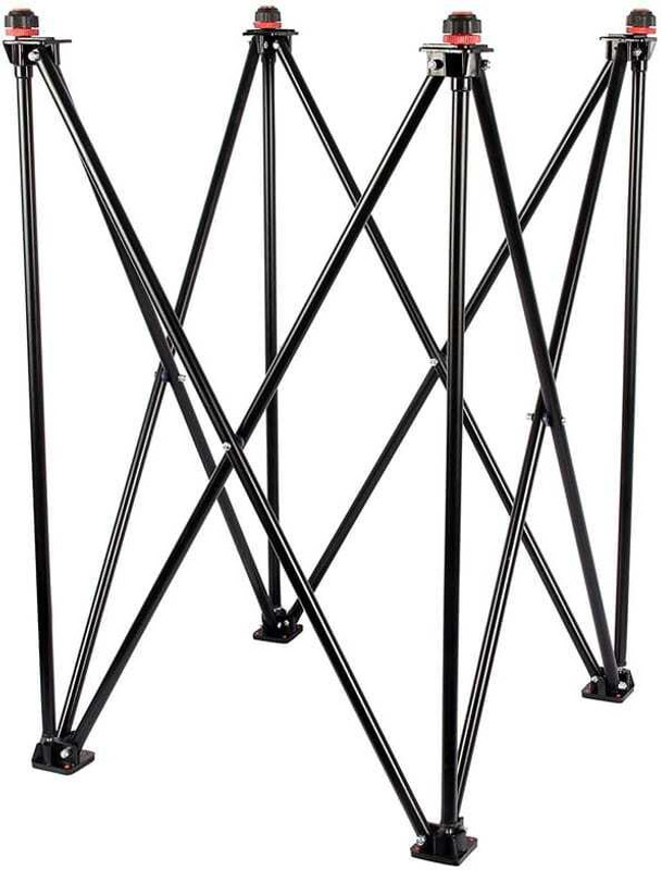 Antelope New Easy Adjustable and foldable black Carrom Stand(Steel, Black)