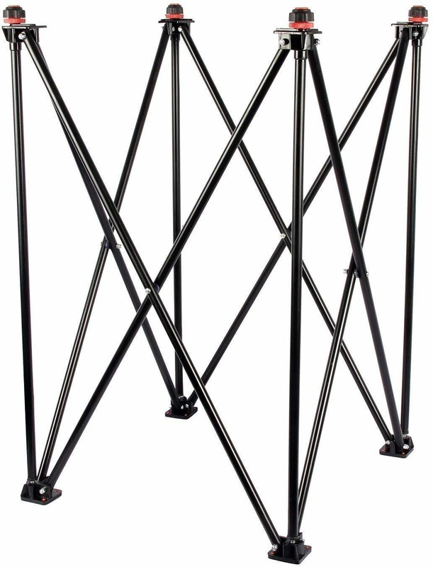 Bd sports Foldable Height Adjustable Carom Board Stand Profesional Easy Fold Premium Quality Carrom Stand(Aluminium, Black)