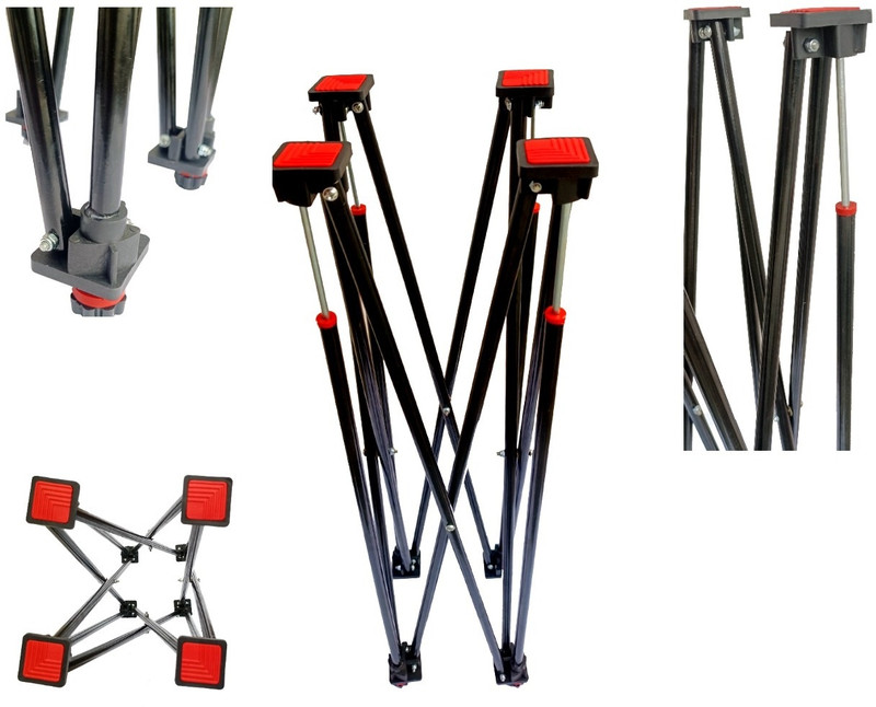 HHS SPORTS Carrom Stand Carrom Board Stand Foldabele Height Ajdustable Carrom Stand D Carrom Stand(Steel)