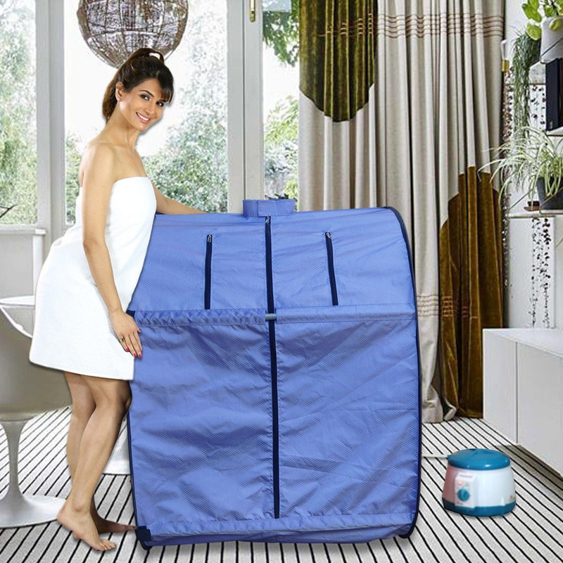 KAWACHI C145-Red Portable Steam Sauna Bath Beauty Home Spa Portable Steam Sauna Bath(Red)