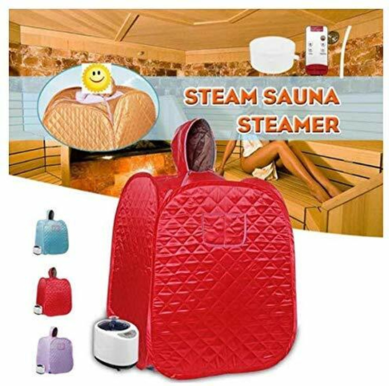 Bella Faccia Full Body Portable Steam Sauna Portable Steam Sauna Bath(Red)