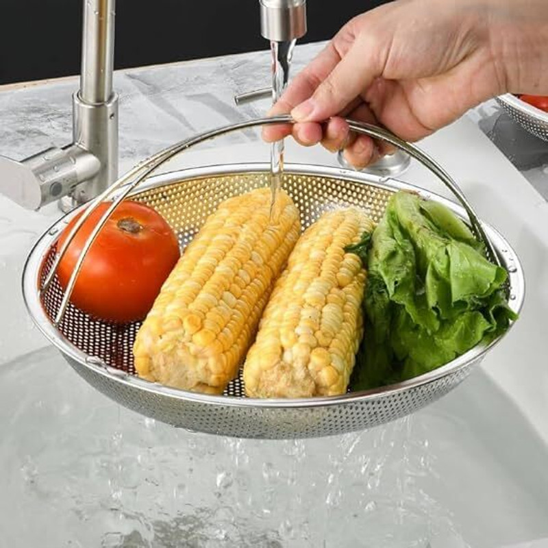 Jiyancreation All-In-One Pan Steamer Basket Stainless Steel Steamer(1 L)
