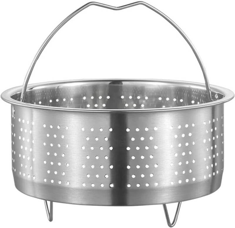 SGMVK Stainless Steel Steamer Basket with Handle Rice Cooker Steaming Basket Stainless Steel Steamer(1 L)