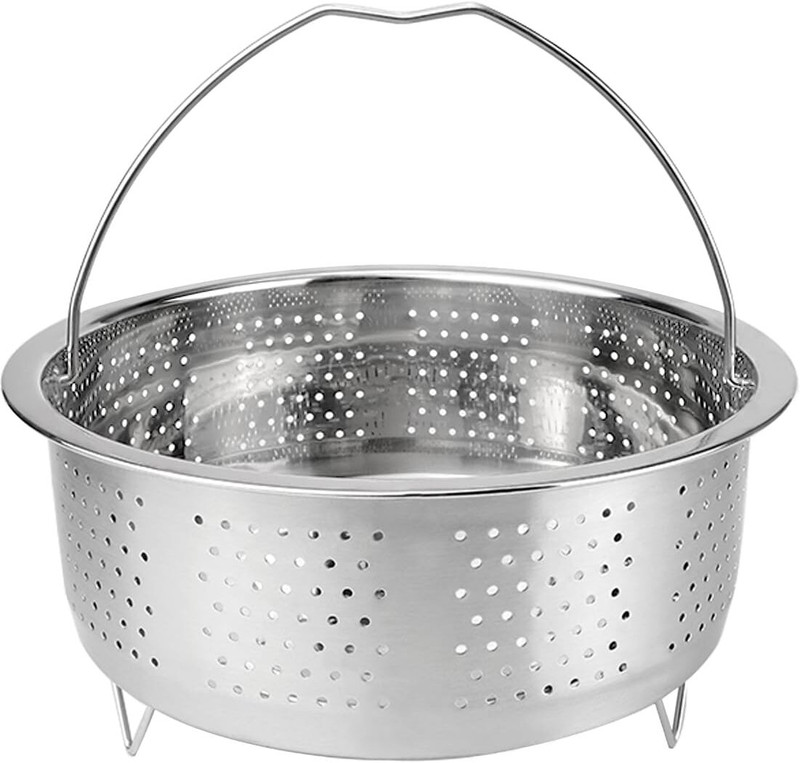 Snevad Steel Steamer Basket for Cooker & Kadai | Vegetable Momo Steaming Basket Stainless Steel Steamer(1 L)