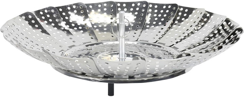 Omsnord Momo Steamer Big Size - Foldable Stainless Steel Steamer for Cooking Stainless Steel Steamer(1 L)