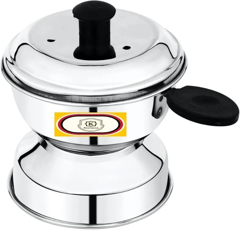 Konava BIG CHIRATA PUTTU Stainless Steel Steamer(0.5 L)