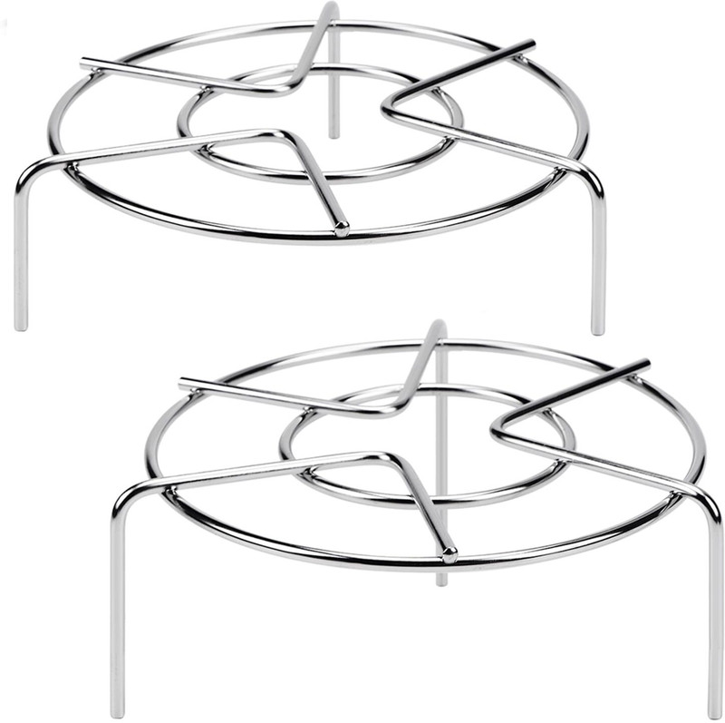 CELEORIS Steamer Rack For Pots, 2-4/5" & 2" Tall Trivet for Instant Pot 6Qt and 8 Qt,18/8 Stainless Steel Steamer(9 L)