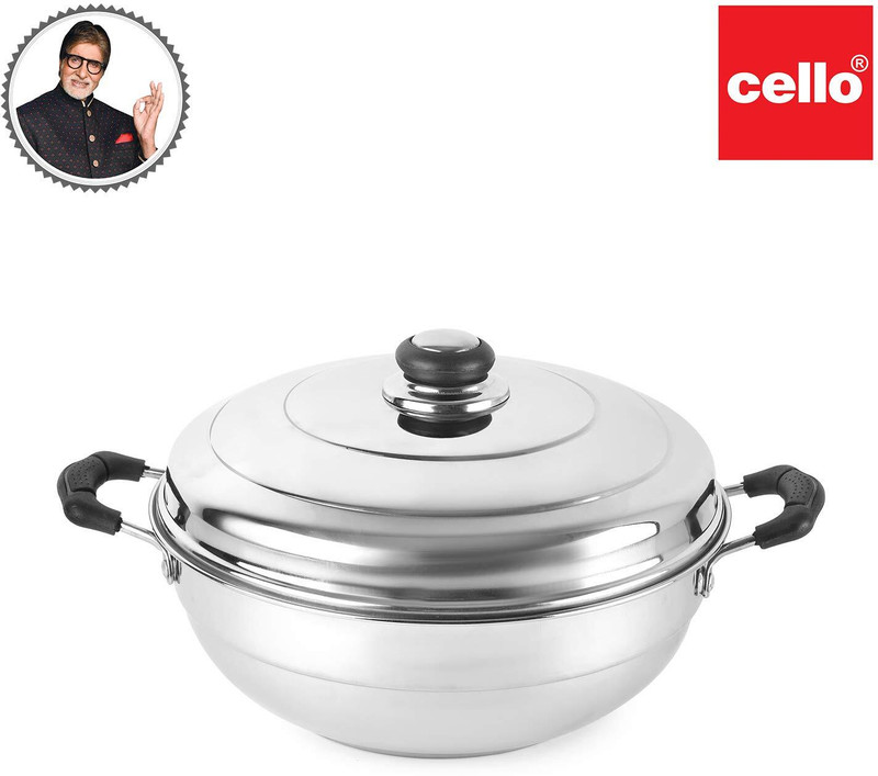 Cello MULTI KADAI Stainless Steel Steamer(5 L)
