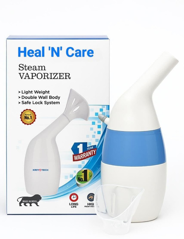Able Facial Steamer & Inhaler for Cold, Cough, Sinus & Throat Congestion Portable Plastic Steamer(1 L)