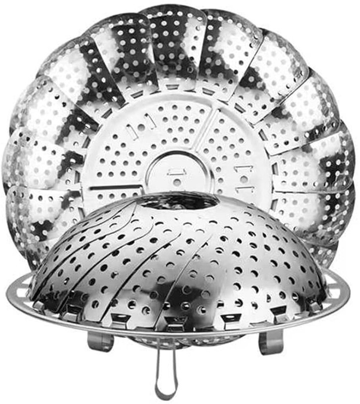 CPEX Vegetable Steamer Basket Collapsible Steamer Insert for Steaming Veggie, Seafood Stainless Steel Steamer(1 L)