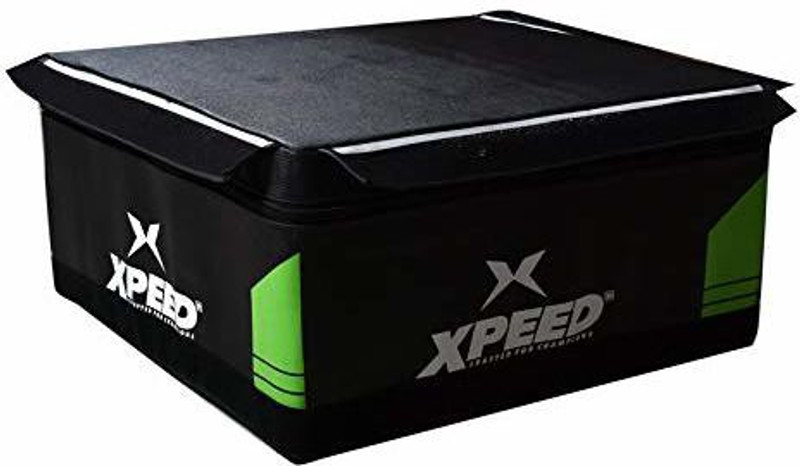 XpeeD Soft Plyo Box Functional Crossfit Nylon Coated (Soft PLYO Jump Box, 12 INCHES) Stepper(Black)